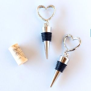 26pc Wine Bottle Stopper Heart Wedding Party Favor